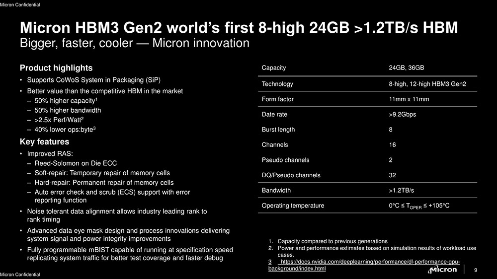 Micron presenta sus chips de memoria HBM3 Gen2: 24GB de capacidad a 1,2 ...